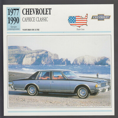 1977-1990 Chevrolet Caprice Classic GM American Car Photo Spec