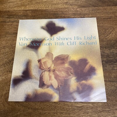 VAN MORRISON CLIFF RICHARD Whenever God Shines His Light 1989  12'' vinyl single