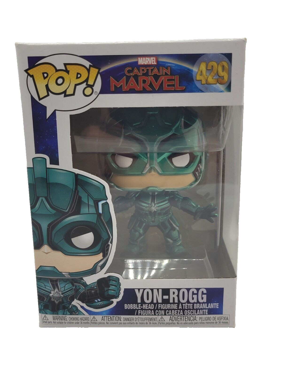 Captain Marvel Yon-Rogg Funko Pop #429 – Marvel Vinyl Pop Figure Boxed