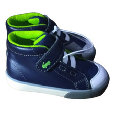 NEW See Kai Run Basics Boy's Belmont II Sneakers Navy/Lime Size 4