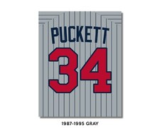KIRBY PUCKETT Photo Picture Art BASEBALL Poster Print - 8x10 11x14 or 16x20 (W)