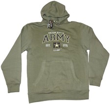 NWT United States US Army Green Pullover Hoodie Sweatshirt Brisco Men's Medium