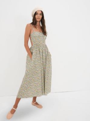 halter crossover dress White Crossover Halter Maxi Dress – Gabi Swimwear main image 1