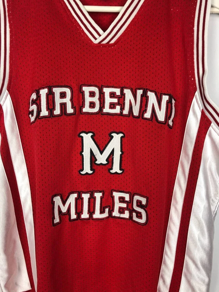SIR BENNI MILES JERSEY TANK TEE NEW YORK BASKETBALL OG SIZE M RED - Image 3 of 4