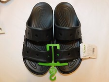 Crocs Baya Sandal Slide 207627-001 Black Iconic Crocs Comfort Unisex M6 W8 NWT
