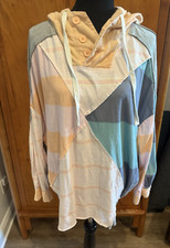 Urban Outfitters BDG Women's Multicolor Tunic Hooded Pullover LARGE