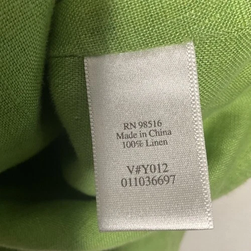 Chaqueta Blazer Coldwater Creek 100% Lino Manga Larga Botón Frontal Mujer Talla L Foto 2 de 4