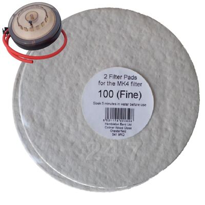 Filterpads 100 Fein 2x Pack für den Better Brew MK4 Weinfilter Homebrew
