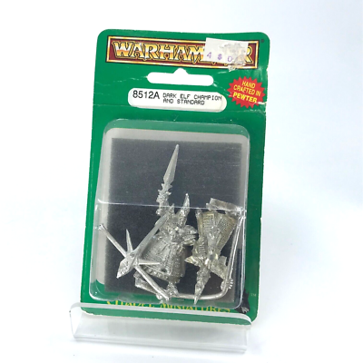 #ad Champion and Standard Dark Elves Blister Citadel Warhammer Fantasy C2866 GBP 24.74