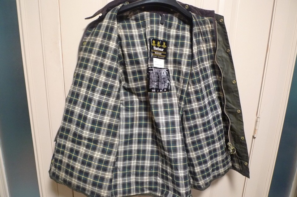 BARBOUR A150 BEAUFORT WAX COTTON JACKET SAGE MADE UK NEW OLD