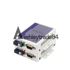 RS232 Digital Optical MODEM Serial to Fiber Converter SM/SC Simplex Industrial