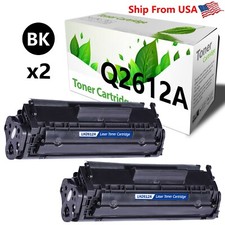 2PK Q2612A HP12A Toner Cartridge HP Laser Jet 1020 3015MFP 3030MFP Printer