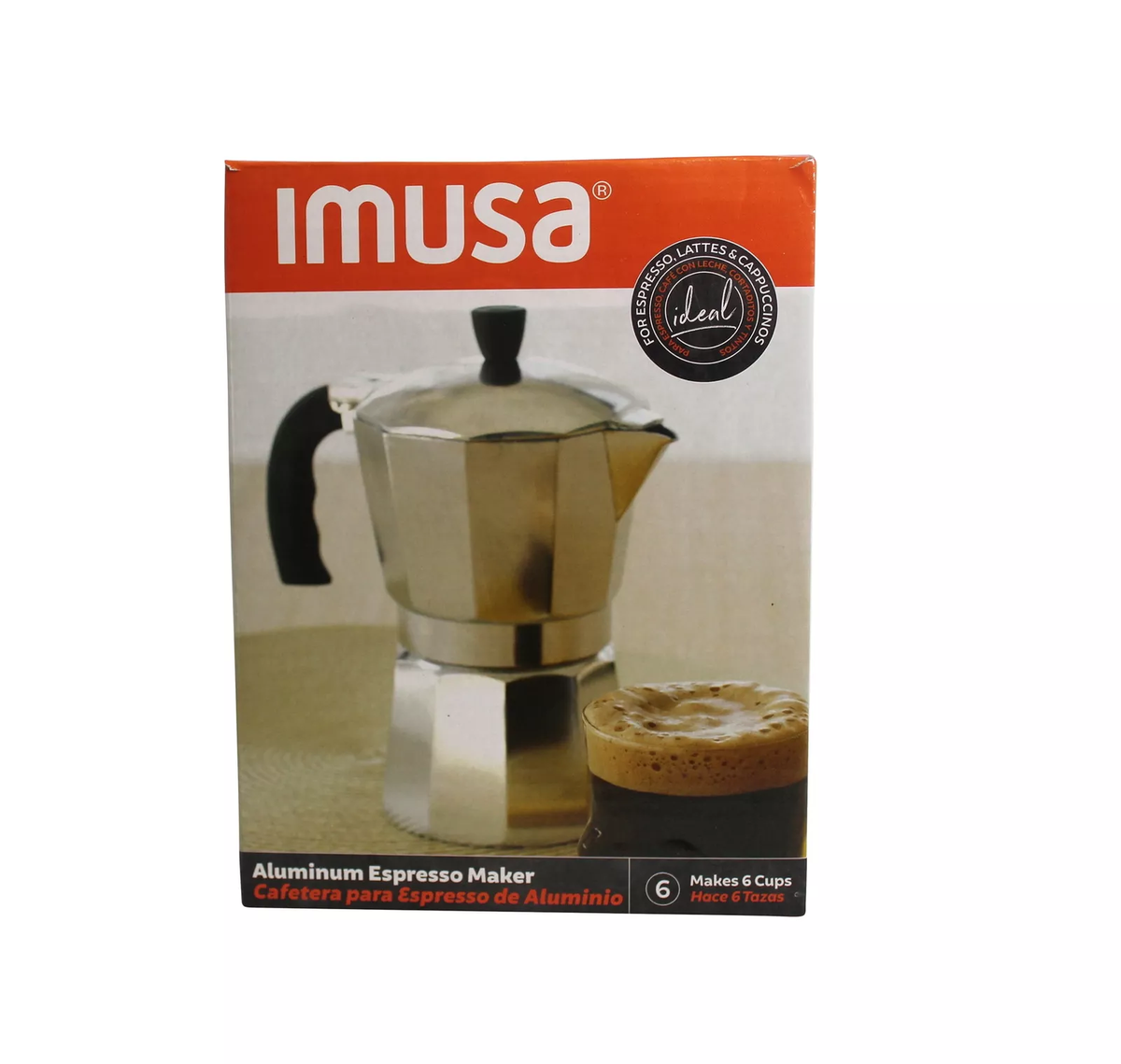 Imusa Cup Espresso Coffee Maker With Cool Touch Handle