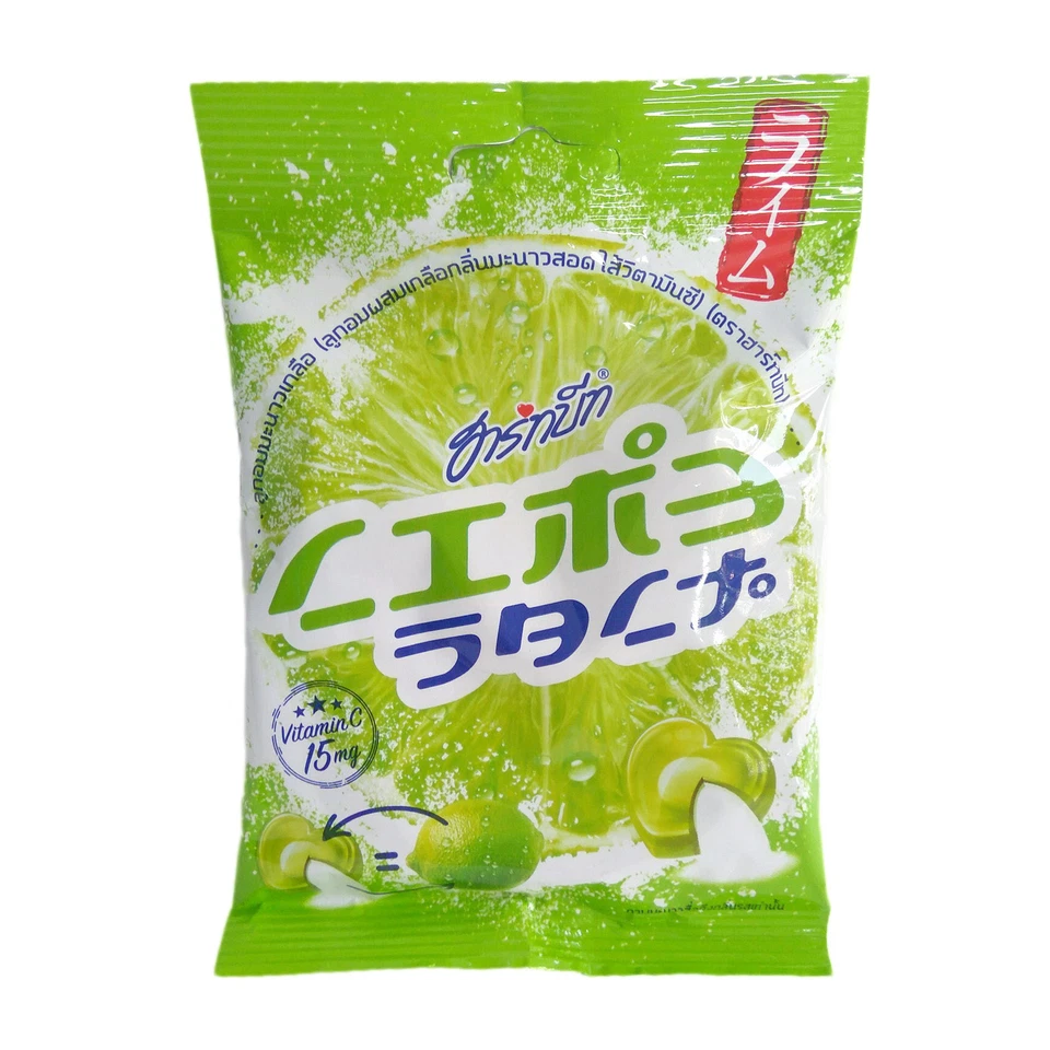 12 caramelos Heartbeat SOUR sabor sal limón lima con vitamina C 15 mg 10 comprimidos Foto 2 de 4