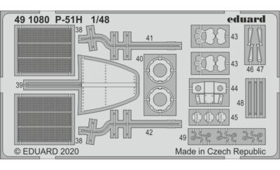 Eduard 1/48 North American P-51H Mustang Detail Parts for Modelsvit kits
