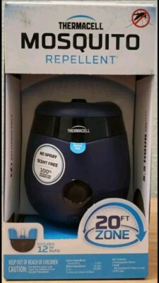 Thermacell Rechargeable Mosquito Repellent in ''Midnight'' 20 Ft Zone E Series NIB