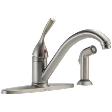 Delta Single Handle Kitchen Faucet with Sp Stainless Steel-Certified Refurbished