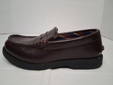 Boys SPERRY Colton Plushwave Brown Penny Loafers Shoes Size 12.5W Toddler NEW