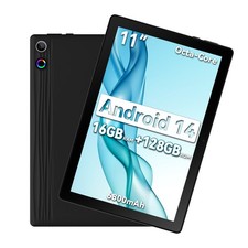 11 inch Android 14 Tablets 10 128GB IPS HD Touchscreen Octa-Core Dual Camera