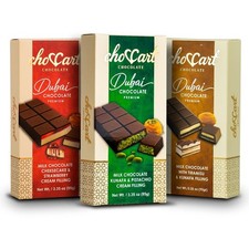 Viral Dubai Style Chocolate Gift Box Artisanal Pistachio Kunafa 6pc Set