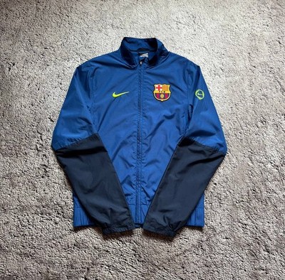 Nike FC Barcelona Blue Track Jacket Size S | eBay