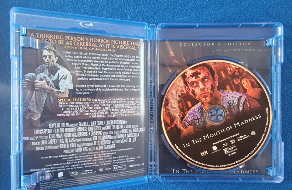In the Mouth of Madness - Collector's Edition (Blu-ray) Shout Factory Region A - Image 3 of 3