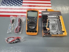 Tenma Digital Modern Multimeter Orange LCD Display 72-7740