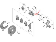 MERCEDES-BENZ EQB X243 Bremssattel hinten rechts A2474234000 NEU Original