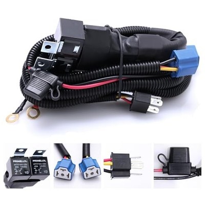 H4 Plug-and-Play Headlight Harness for LED Upgrade - Dual Relay Kit Compatible