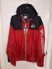 Columbia Ohio State Buckeyes Windbreaker Jacket Men's XL Red Hooded Lightweight