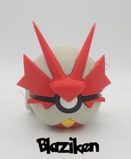 BLAZIKEN #0257 - Pokeball Collectible Gift - Series 3D Printed UK - Nerd Gift