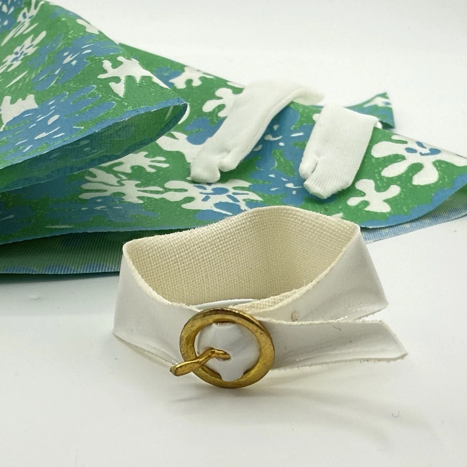 Vintage Barbie Barbie Sew Free #1722 Stardust Gown Purse Belt Gloves Shawl Wrap - Image 2 of 4