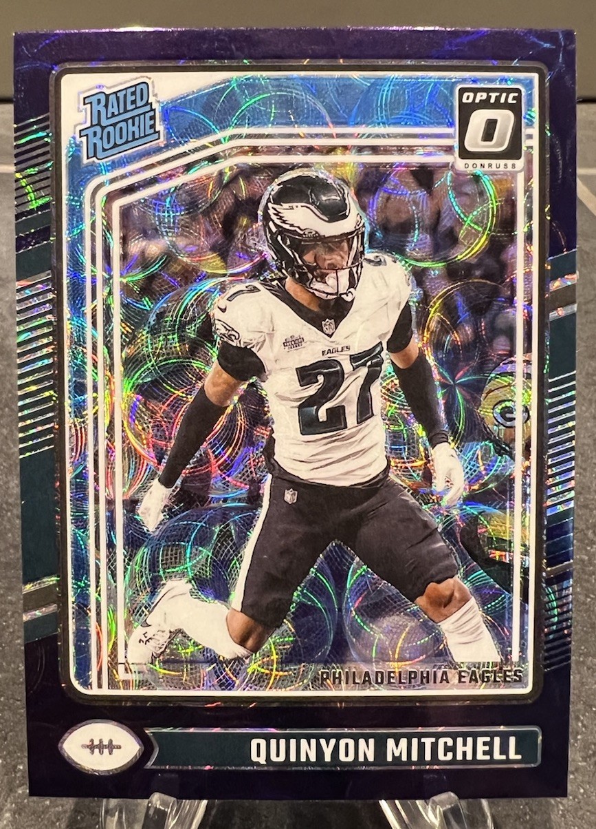 Quinyon Mitchell 2024 Donruss Optic #282 Purple Scope Rated Rookie RC