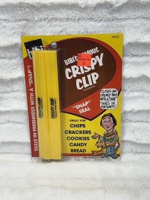 NEW Vintage Chip Clip BIBI s Famous Crispy Clips   Seals Freshness With Snap