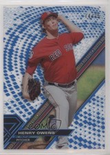 2017 Topps High Tek Pattern 1 Blue Rainbow 74/75 Henry Owens #HT-HO 1u6