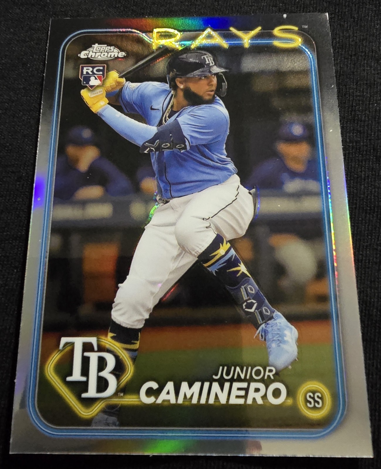 2024 Topps Chrome Junior Caminero Rookie RC #213 Refractor Tampa Bay RAYS 🔥 🔥