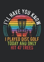 Disc Golf Notizbuch A5 Gepunktet 120 Seiten Retro, Schreibheft, Tagebuch