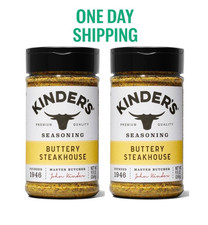 Kinder's Buttery Steakhouse Seasoning 9.5oz Bottles 2 Pack