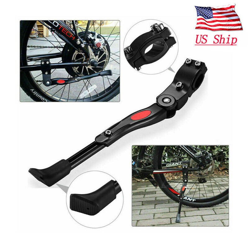 Aluminum alloy bicycle kickstand, adjustable side stand, suitable for 24-29 in