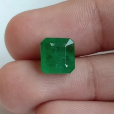 Natural Emerald 2.55 Cts Asscher Cut 7.5 X 7.5 MM Loose Gemstone For Jewelry