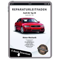 Audi A8 4E 2002-2010 Benzinmotor 280-335 PS Mechanik Werkstatthandbuch PDF Datei