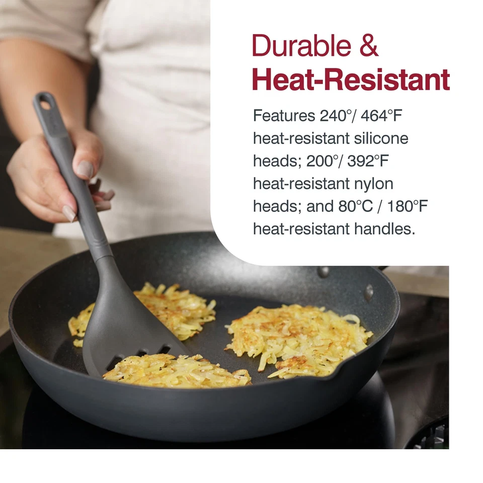 Juego de utensilios con tubo de almacenamiento - Juego de cocina pequeño con organizador de utensilios - En... Foto 4 de 4