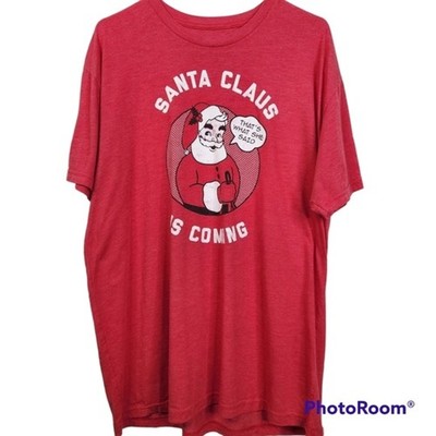 Tipsy Eleves ''That's What She Said'' Santa Claus Short Sleeve Tee Size XXL