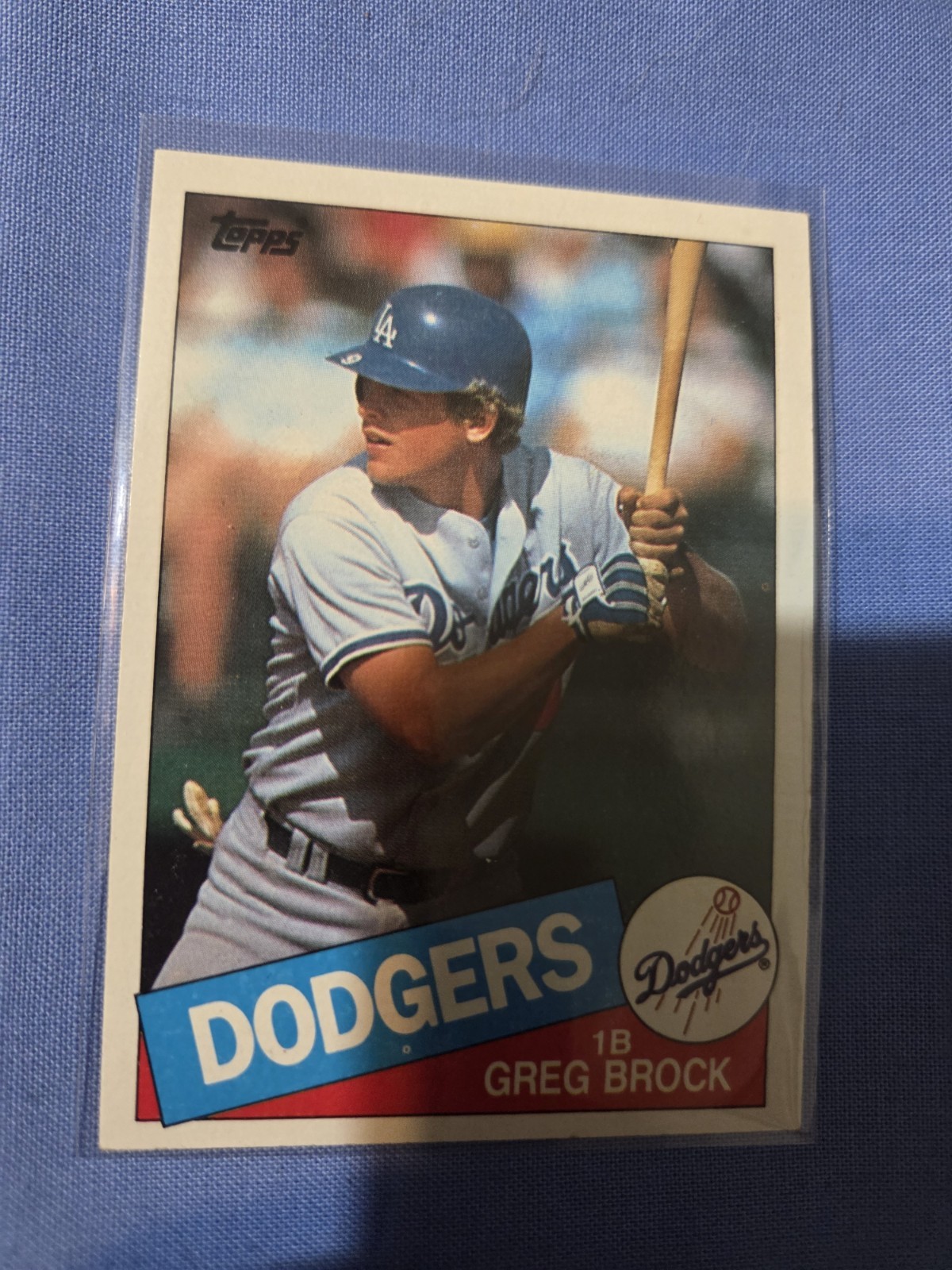 1985 Topps GREG BROCK card # 753  