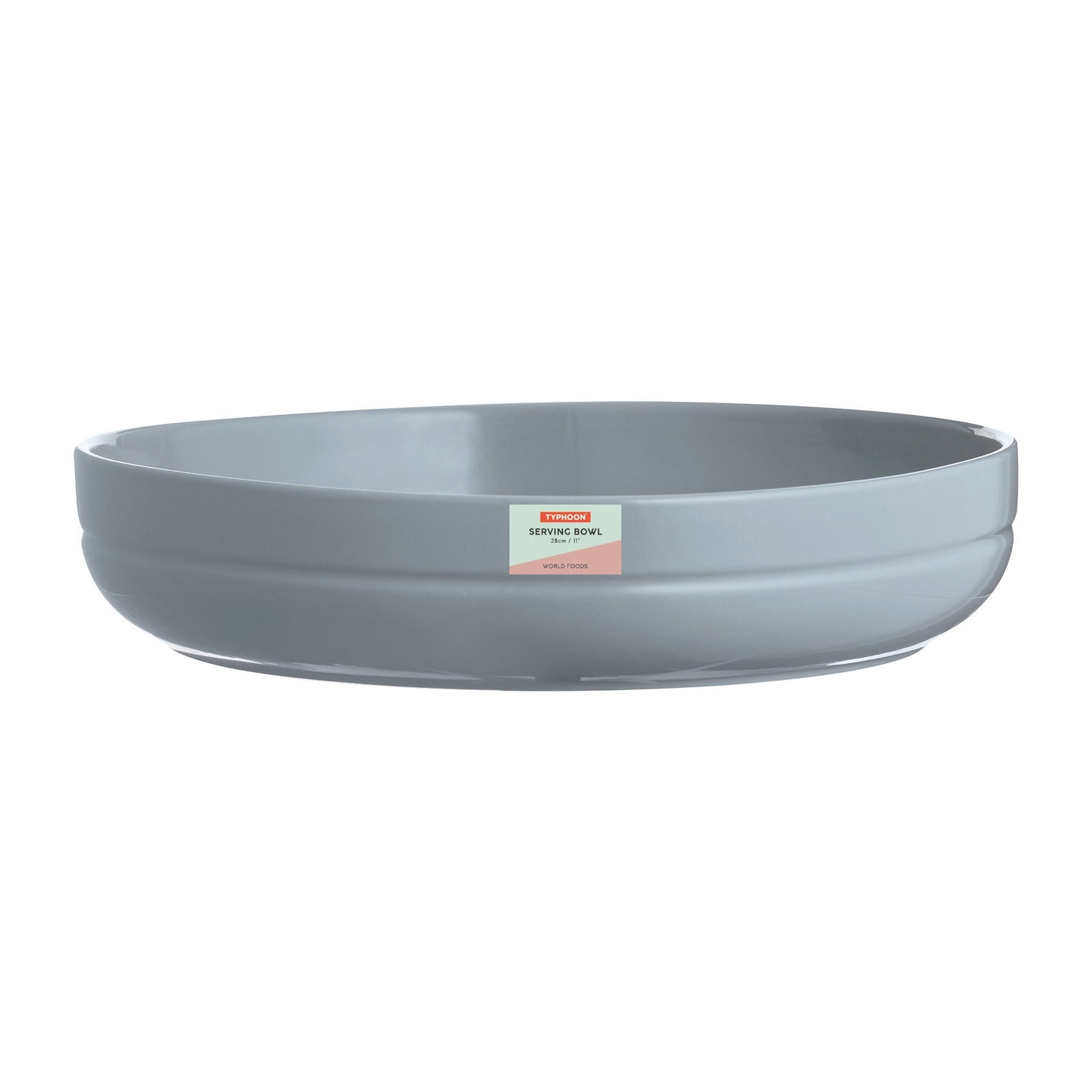 Round Serving Bowl 28cm Blue Stoneware Salad Pasta Soup Bowl Dining Tableware