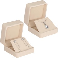 2 Pieces Velvet Earring Gift Box, Small Jewelry Storage Holder Display Boxes
