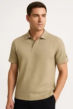 Saint Barth Man Polo manica corta Light beige 20513