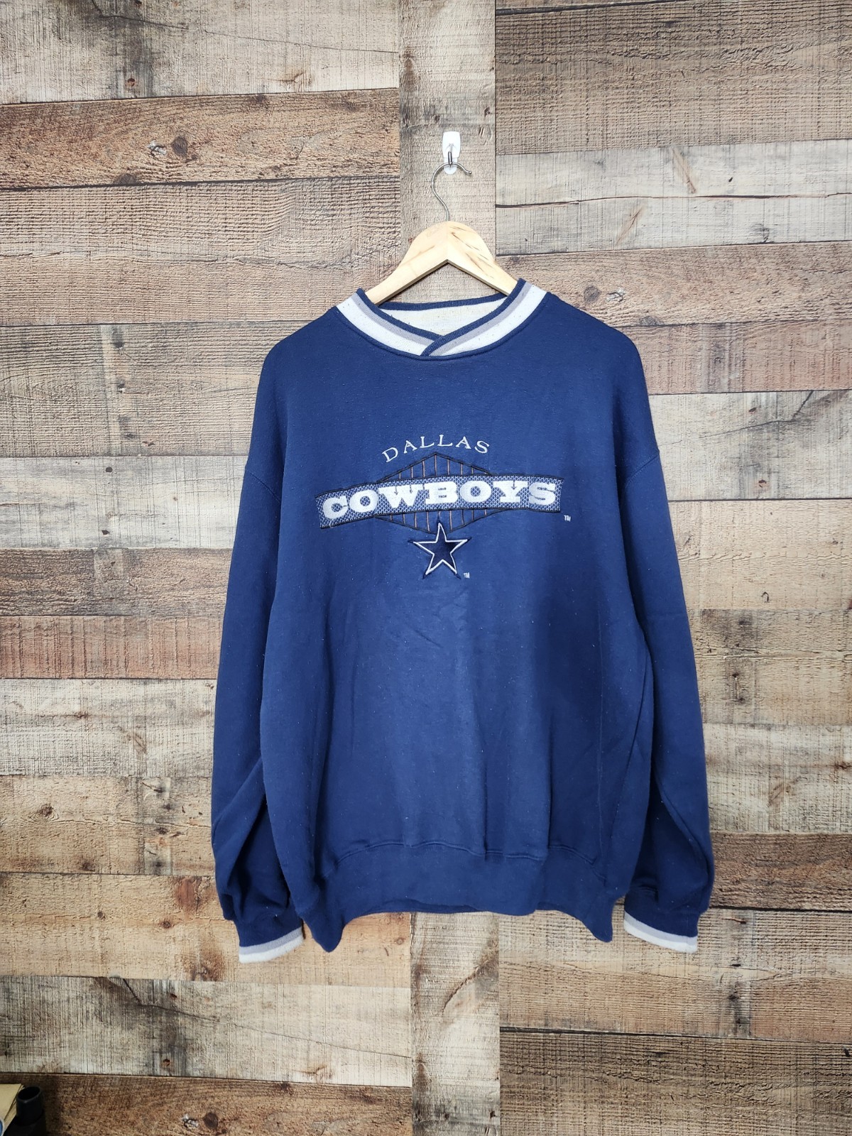 Vtg NFL Dallas Cowboys Sweatshirt STARTER Brand Sz L 🔥