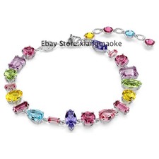 Gema bracelet Mixed cuts, MultiColoured, Rhodium plated 5656427