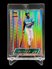 1995 Pacific Collection KEN GRIFFEY JR PRISM SILVER REFRACTOR HOLO SPANISH BACK